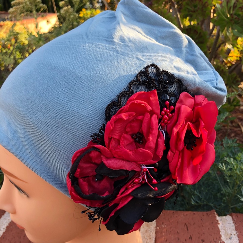 Hat slouchy beanie chemo